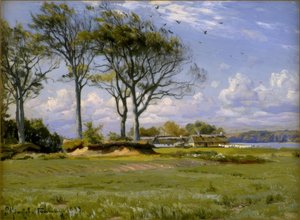 Landschap in de lente door Peder Monsted